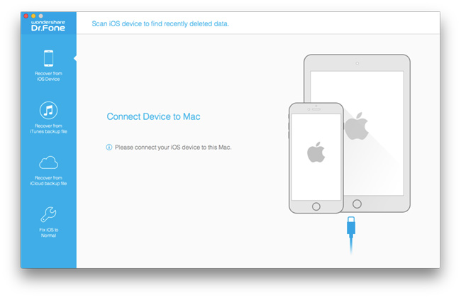 Иллюстрация: Приложение iPhone contacts recovery требует синхронизации с проблемным iOS-девайсом