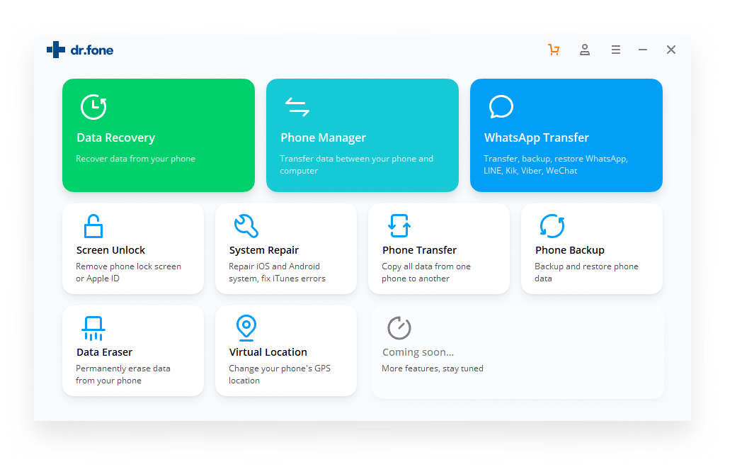 Скриншот: Dr Fone установит на телефон специальное приложение – Connector