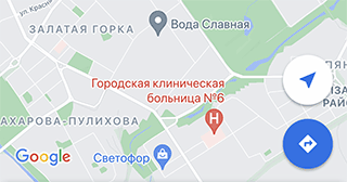 Скриншот: Вернитесь в Google Maps, нажмите на значок текущей геолокации
