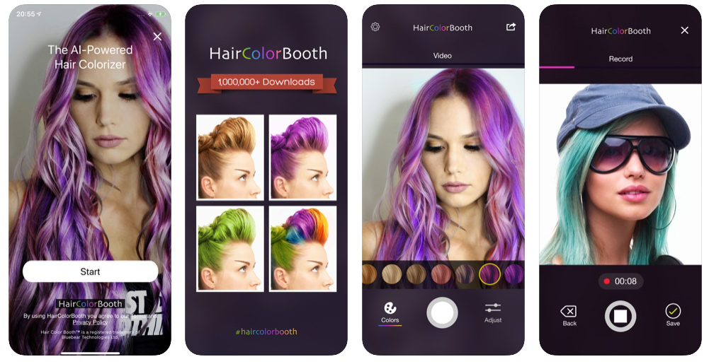 Иллюстрация: Скачайте приложение Hair Color Changer на iPhone (также есть версия для iPad)