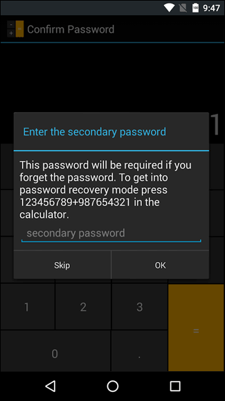 Скриншот: Smart Hide Calculator