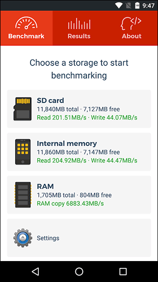 Скриншот: A1 SD Bench