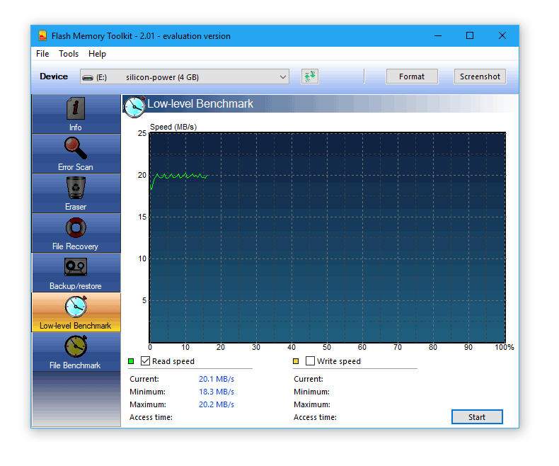 Скриншот: Flash Memory Toolkit