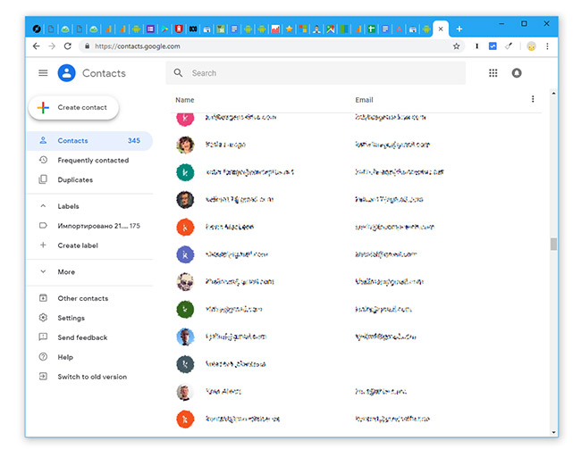 Иллюстрация: Google Контакты распознают и формат визитных карточек vCard, широко используемый для обмена информацией между