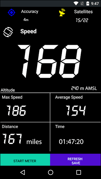 Скриншот: GPS Speedometer - Trip Meter - Odometer