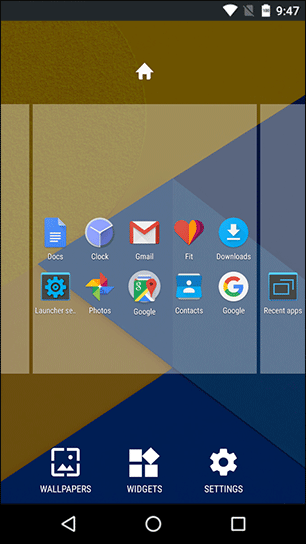Скриншот: Holo Launcher - легкий и простой лаунчер (не обновляется с 2018 года): вариант 4