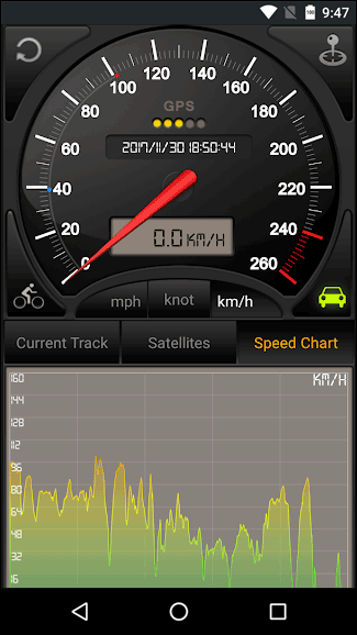 Скриншот: Скачать GPS Speedometer, Distance Meter