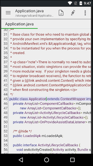 Скриншот: QuickEdit Text Editor