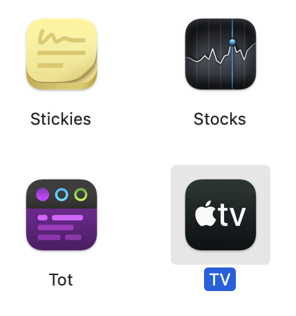 Скриншот: 1. Откройте приложение TV на устройстве (iOS / iPad / iPhone / Mac OS)
