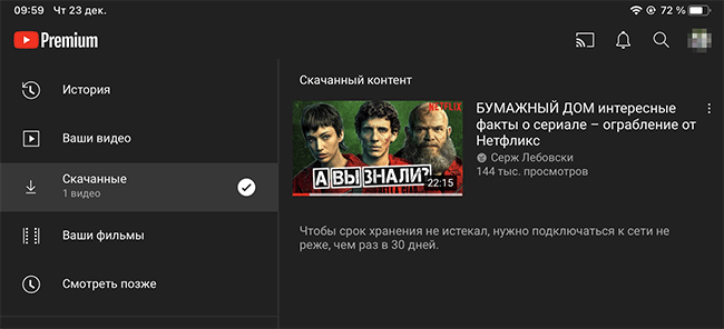 Скриншот: Инструкция, как сохранить видео Youtube на iPad или в iOS
