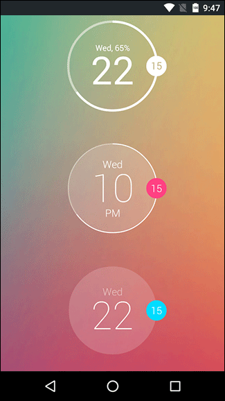 Скриншот: Приложение Minimal Clock