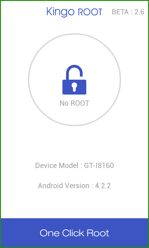 Интерфейс Kingo Root для Андроид