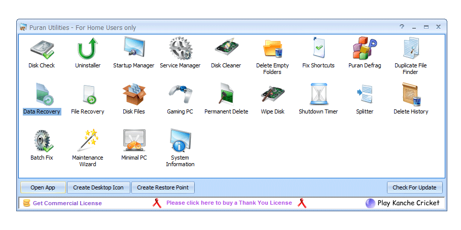 Восстановление данных в Puran File Recovery