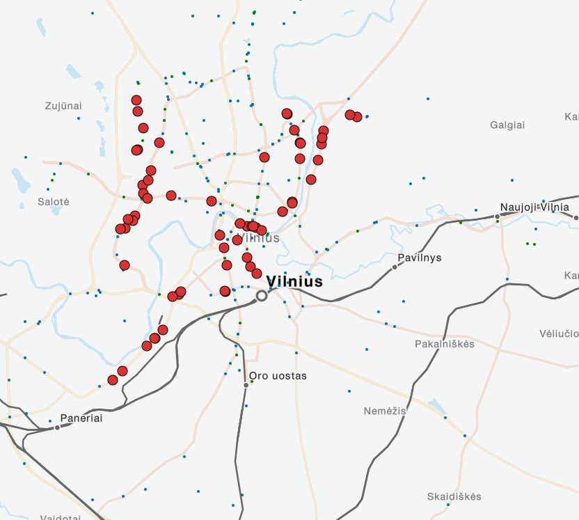 Скриншот: Travic (Transit Visualization Client)