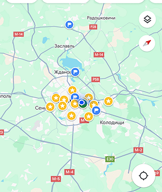 Скриншот: Откройте приложение Google Maps. На телефоне Андроид приложение установлено по умолчанию, устанавливать его не