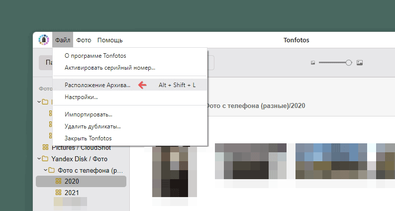 Скриншот: Скачайте и установите Tonfotos на компьютер