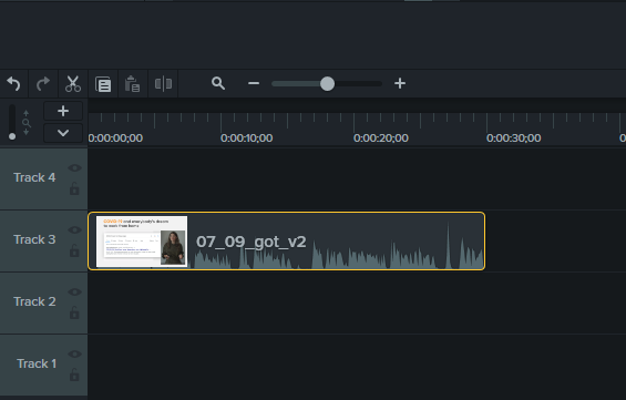 Монтажный стол Camtasia